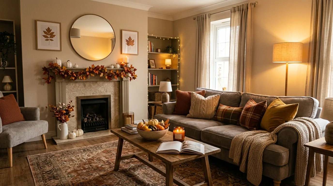 Use kitchen styling to spread the mood through the home inspiration for a fall home interior.